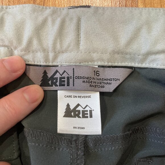 REI Co-op Roll-up Trail Pants W16 Grey - Picture 3 of 8